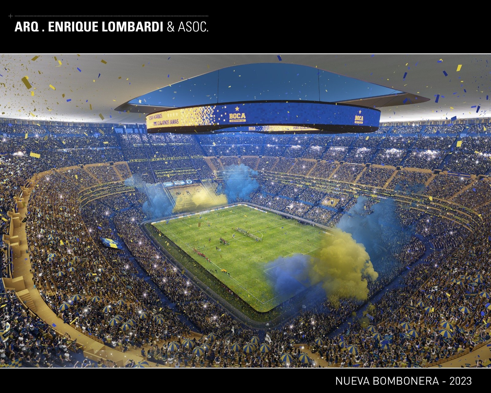 El Impresionante proyecto de la nueva Bombonera de Boca Juniors para 112.000 espectadores