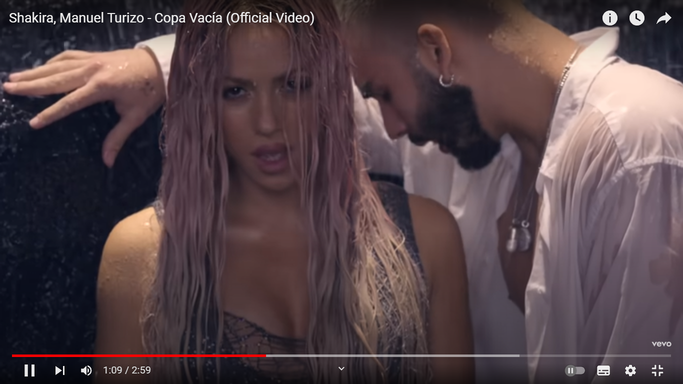 Las cifras de éxito del videoclip de ‘Copa vacía’, la nueva canción de Shakira con Manuel Turizo