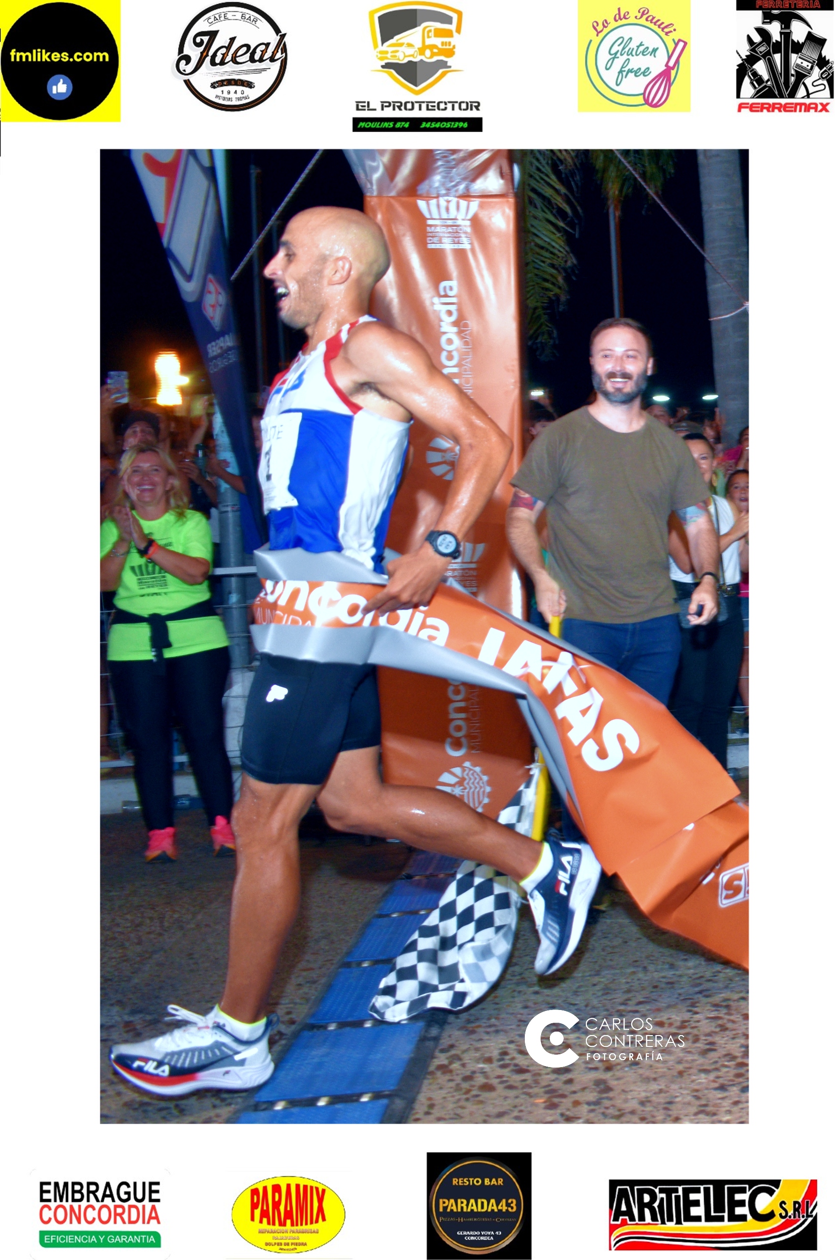 Martín Mendez consiguió su primer Maratón de Reyes y Concordia celebró