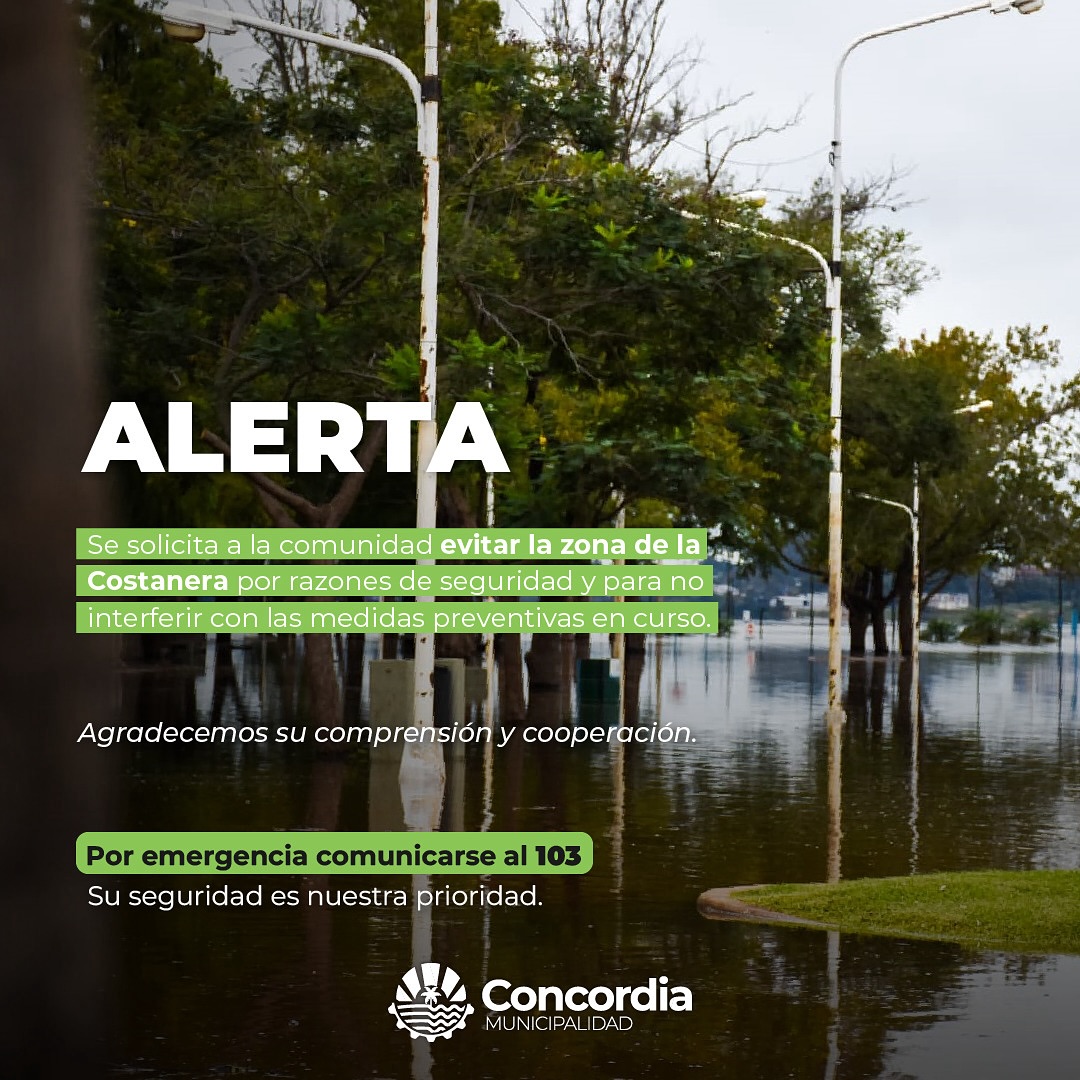 El río comenzó a inundar distintas zonas de la Costanera.