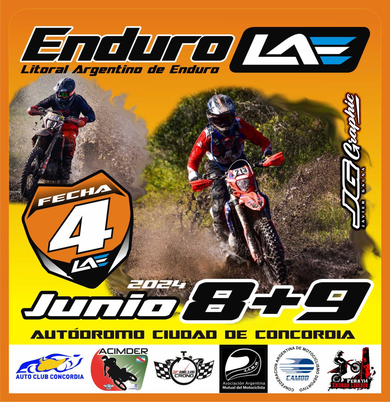 El próximo fin de semana se realiza la fecha 4 del Enduro LAE en el autódromo de Concordia