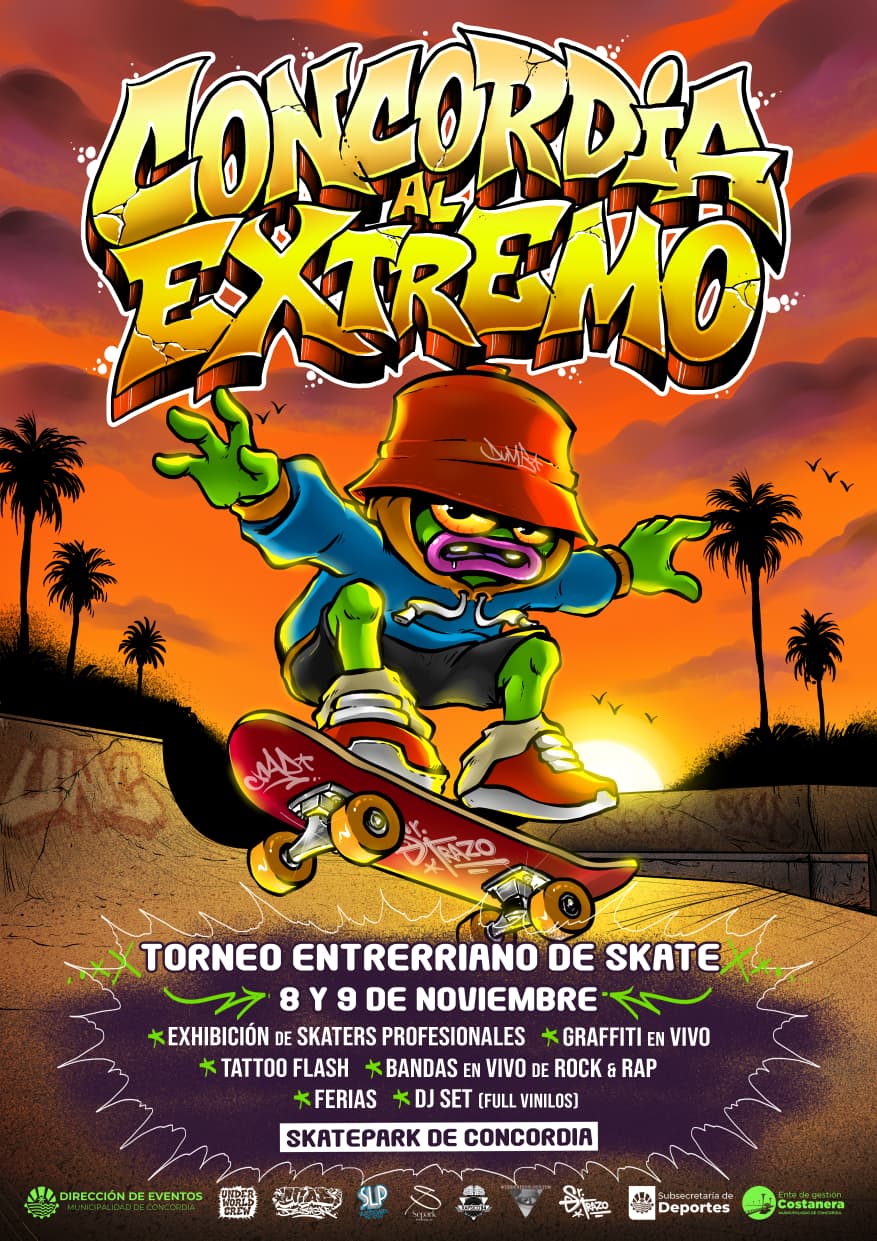 8 Y 9 DE NOVIEMBRE EN EL SKATEPARK DE CONCORDIA