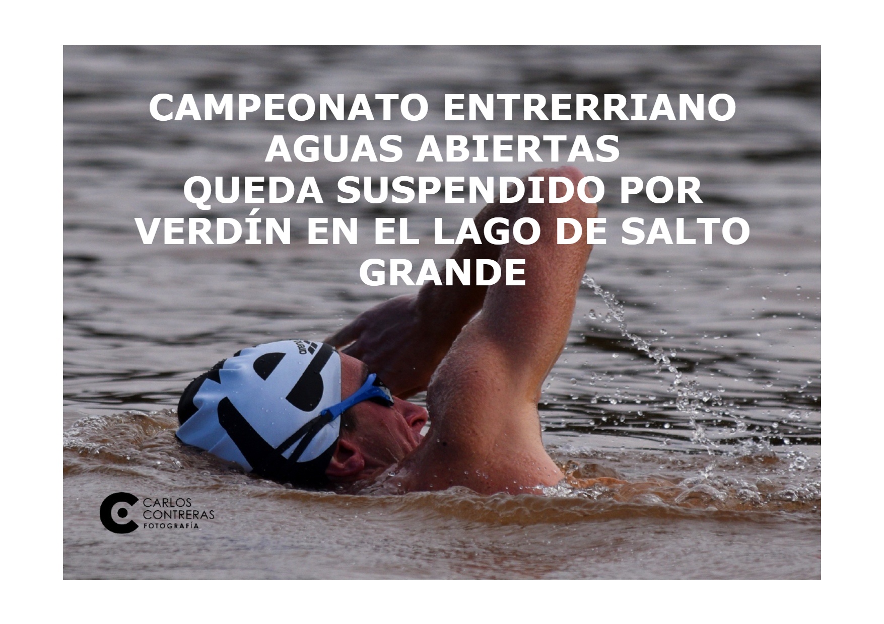 Suspendido por «verdín» en el lago de Salto Grande